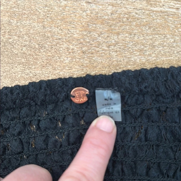 Free People Black Lace Halter Bralette - Picture 3 of 5